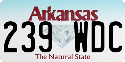 AR license plate 239WDC