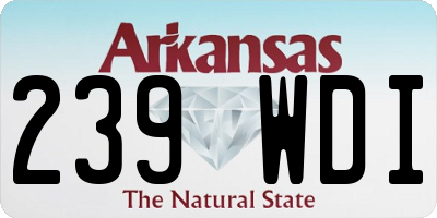AR license plate 239WDI
