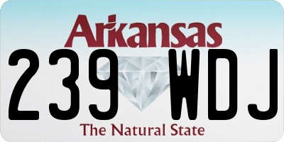 AR license plate 239WDJ