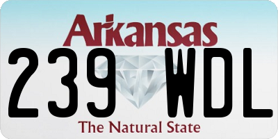 AR license plate 239WDL