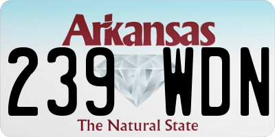 AR license plate 239WDN
