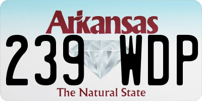 AR license plate 239WDP