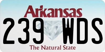 AR license plate 239WDS