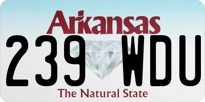 AR license plate 239WDU