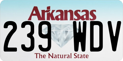 AR license plate 239WDV