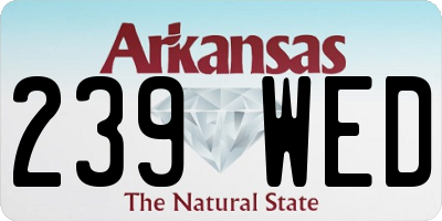AR license plate 239WED