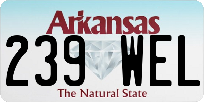 AR license plate 239WEL