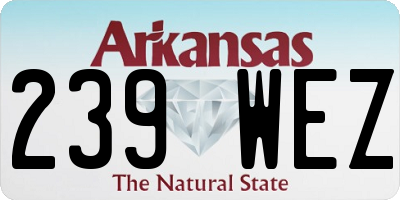 AR license plate 239WEZ