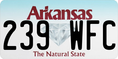AR license plate 239WFC