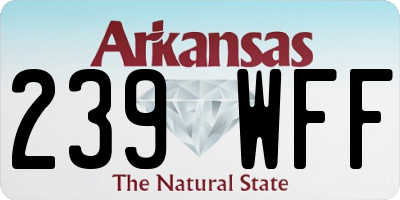 AR license plate 239WFF