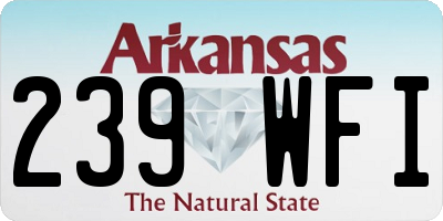 AR license plate 239WFI