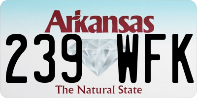 AR license plate 239WFK