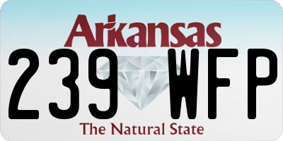 AR license plate 239WFP