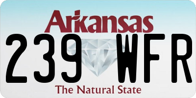 AR license plate 239WFR