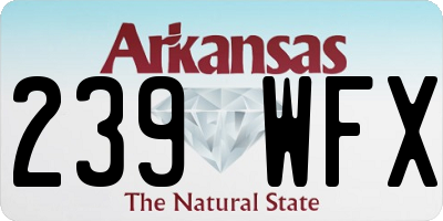 AR license plate 239WFX