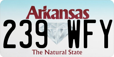 AR license plate 239WFY