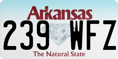AR license plate 239WFZ