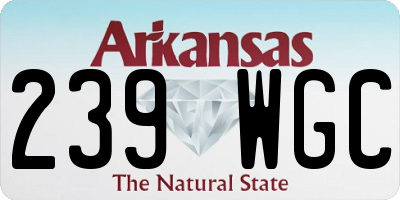 AR license plate 239WGC