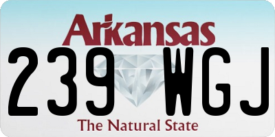 AR license plate 239WGJ