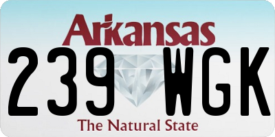 AR license plate 239WGK