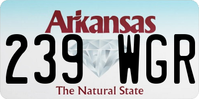 AR license plate 239WGR