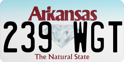 AR license plate 239WGT