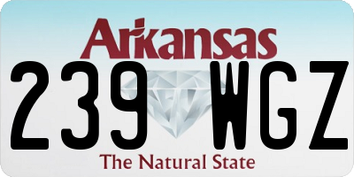 AR license plate 239WGZ