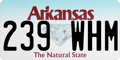 AR license plate 239WHM