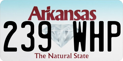 AR license plate 239WHP