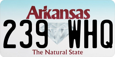 AR license plate 239WHQ
