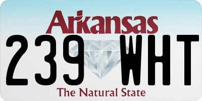 AR license plate 239WHT