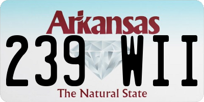 AR license plate 239WII