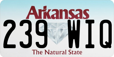 AR license plate 239WIQ