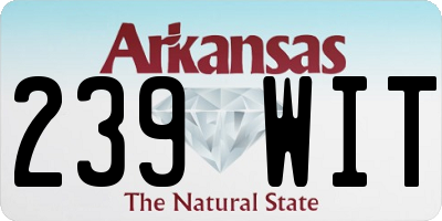 AR license plate 239WIT