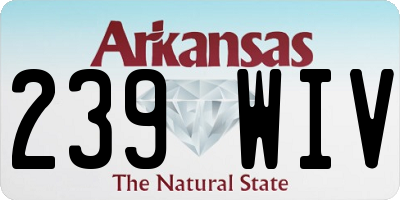 AR license plate 239WIV