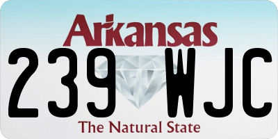 AR license plate 239WJC