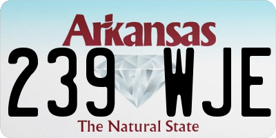 AR license plate 239WJE