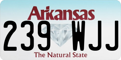 AR license plate 239WJJ