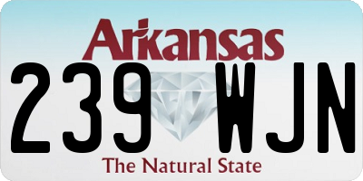 AR license plate 239WJN