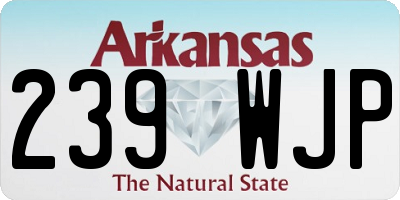 AR license plate 239WJP