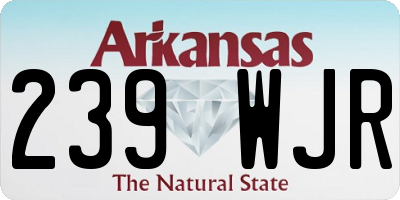 AR license plate 239WJR