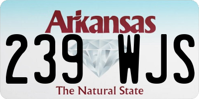 AR license plate 239WJS