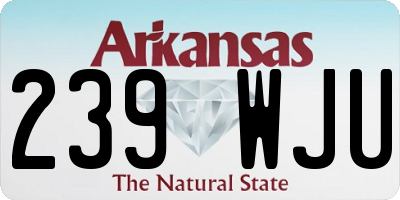 AR license plate 239WJU