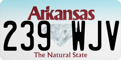 AR license plate 239WJV