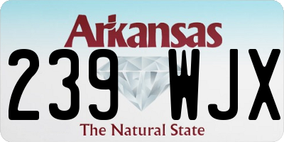 AR license plate 239WJX