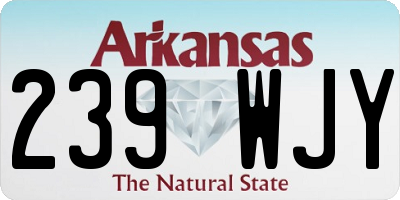 AR license plate 239WJY