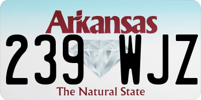 AR license plate 239WJZ