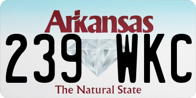 AR license plate 239WKC
