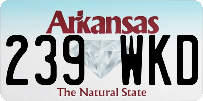 AR license plate 239WKD