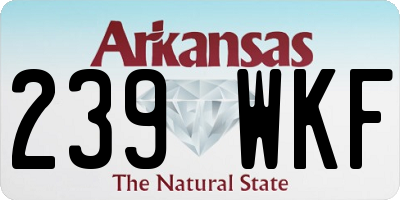 AR license plate 239WKF